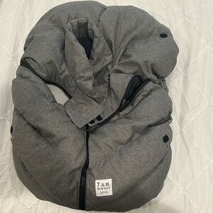 7 A.M. Enfant Grey Infant Car seat cover